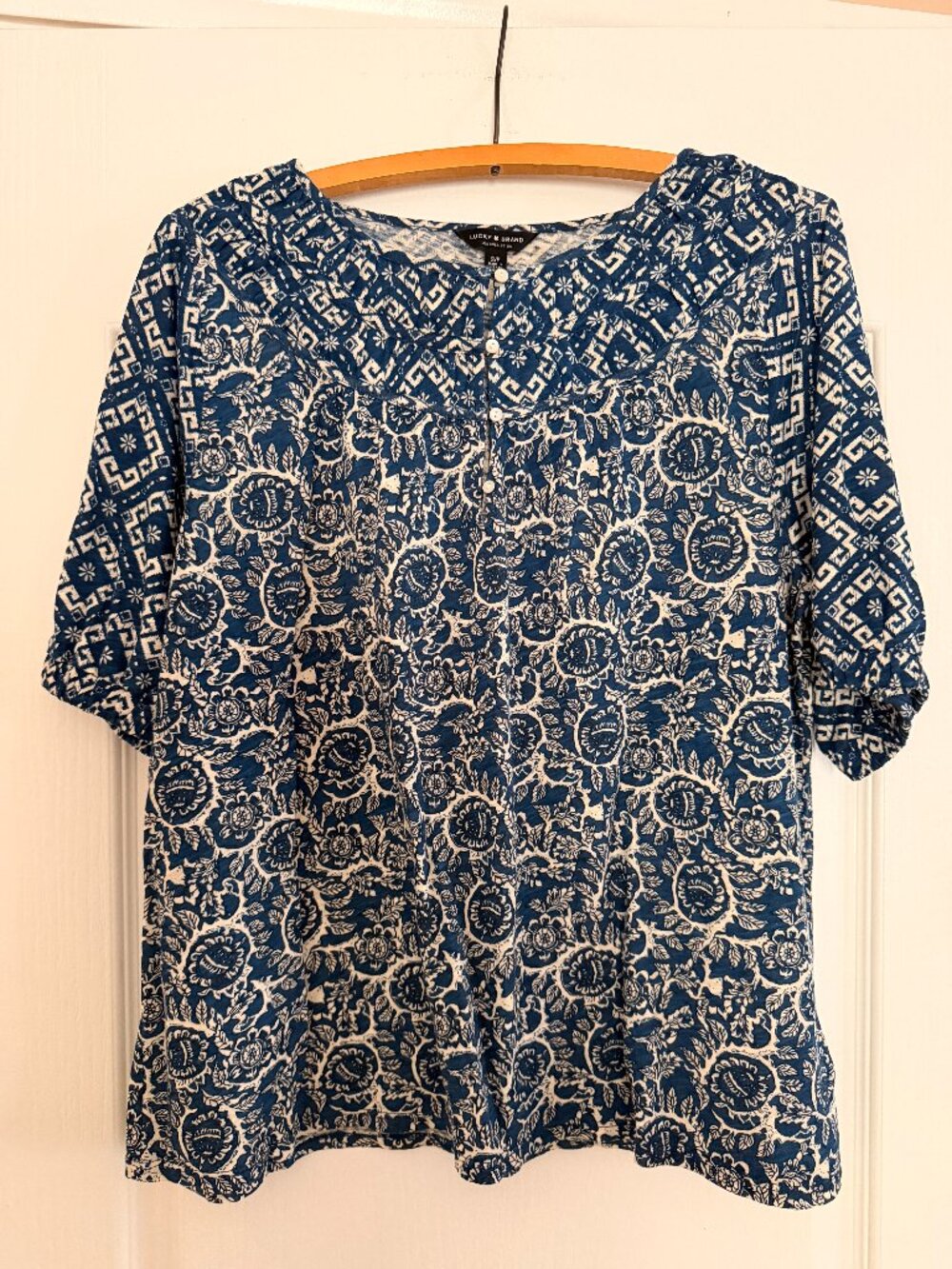 Lucky Brand Short Sleeve Top - Size S